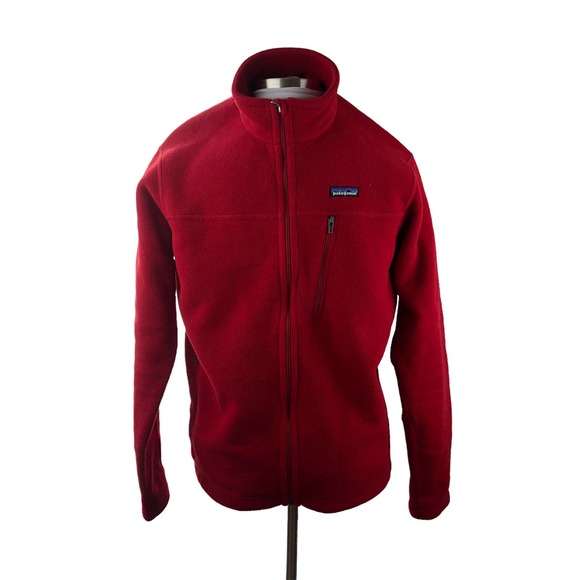Patagonia Simple Synchilla Fleece Jacket Full Zip Red Men's Size Large - Picture 9 of 11